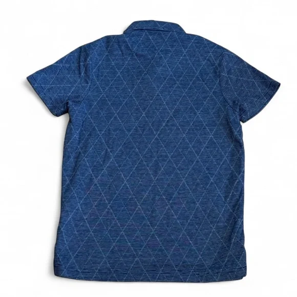 Tommy Hilfiger Dark Blue Polo with Diamond Design - Picture 6 of 6
